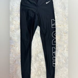 nike “just do it” leggings. full length